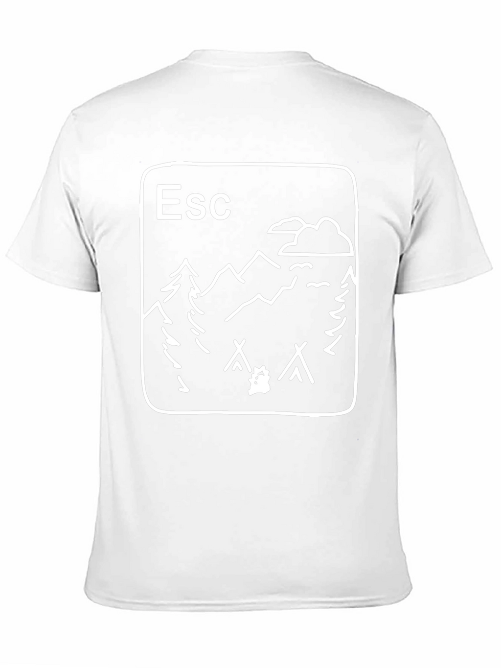 Escape to Nature Graphic T-Shirt - Black