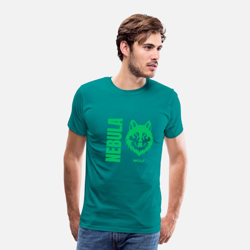 Nebula Wolf –Bold Minimalist Wolf Head Graphic Tee