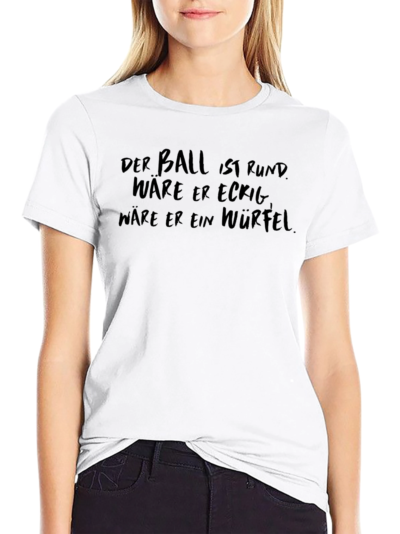 Mens Black T-Shirt with Humorous German Slogan