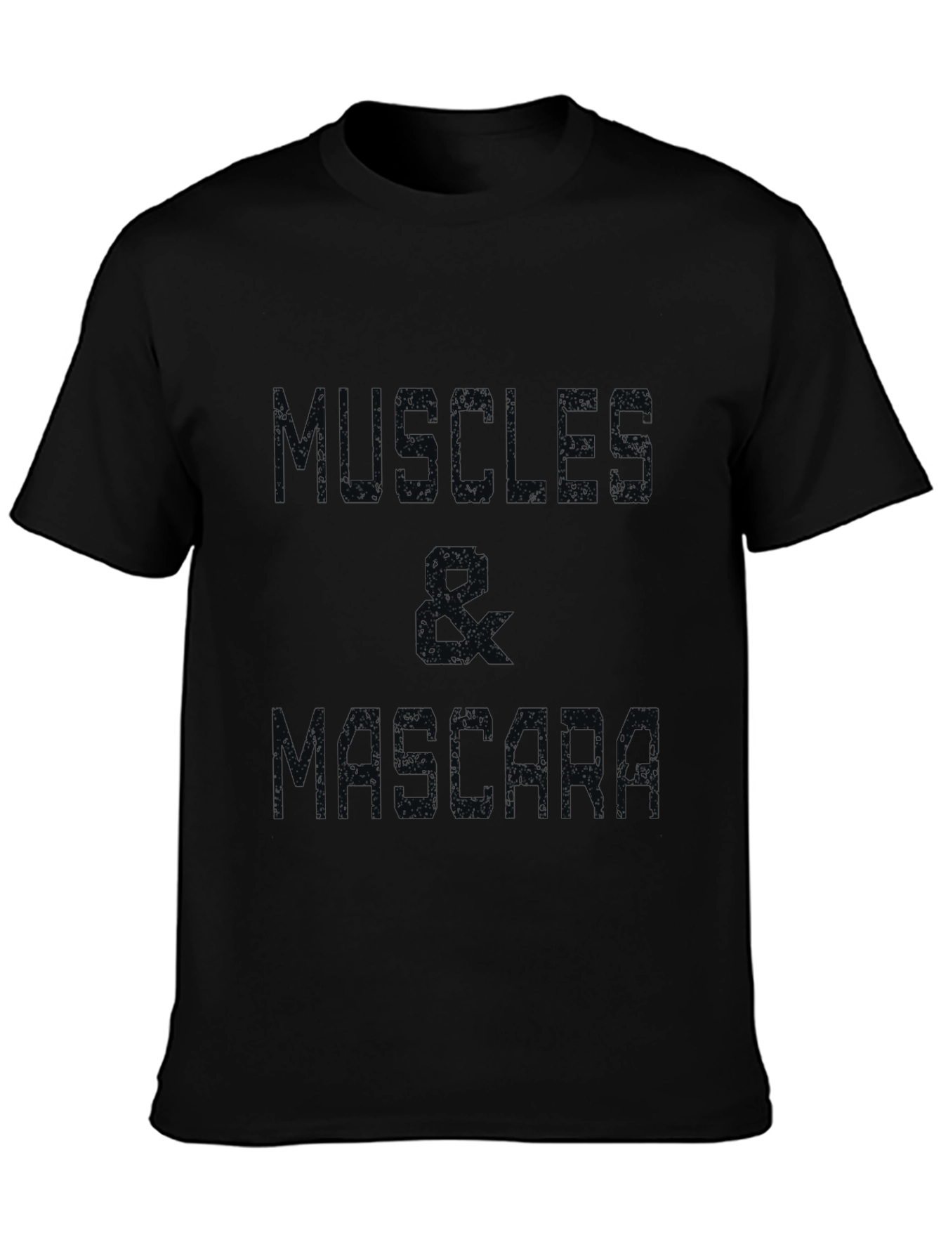 Muscle & Mascara Graphic Tee - Black Cotton T-Shirt