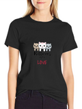 Kittens Pure Love Black Graphic Tee