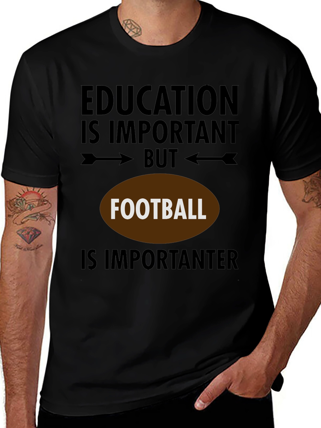 Education But Football T-Shirt