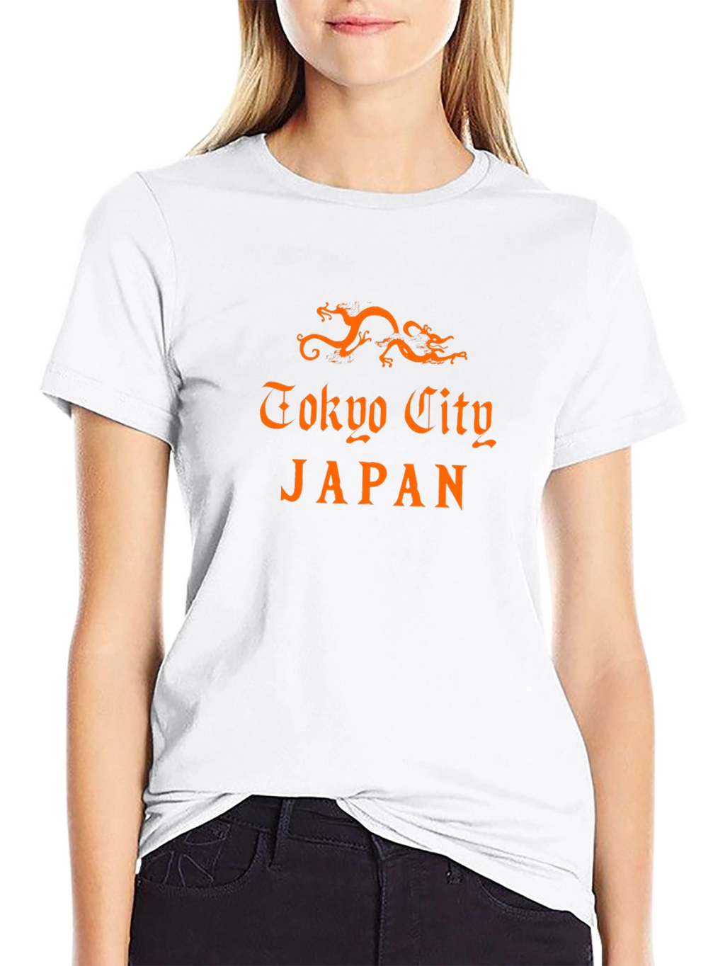 Tokyo City Japan Graphic Tee - Black