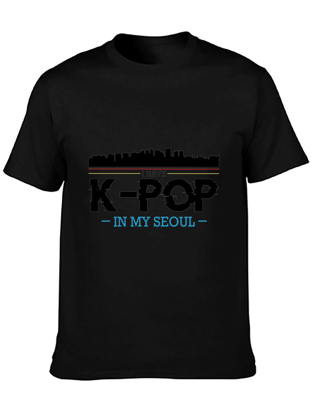 K-Pop In My Seoul Black T-Shirt