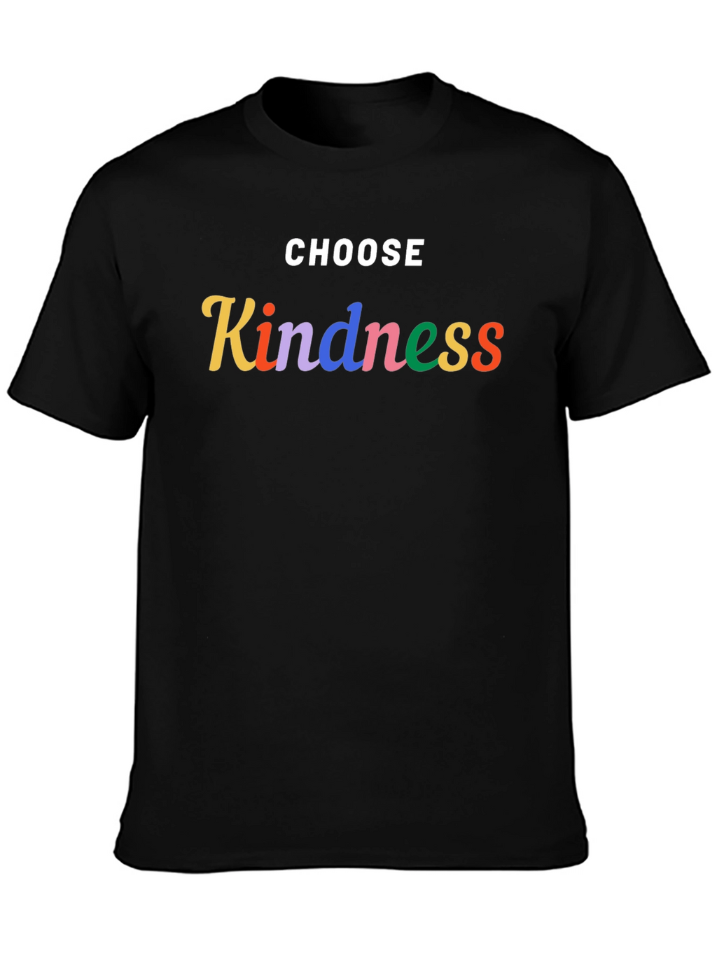Choose Kindness Graphic Tee - Black Casual T-Shirt