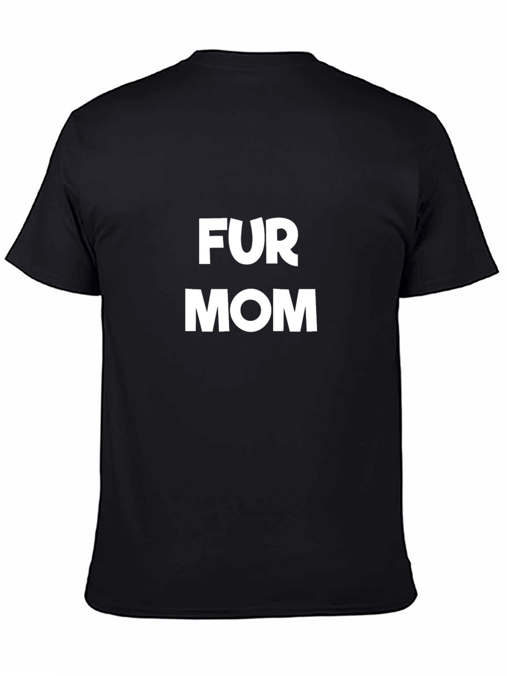 Fur Mom Graphic Tee - Black Cotton T-Shirt