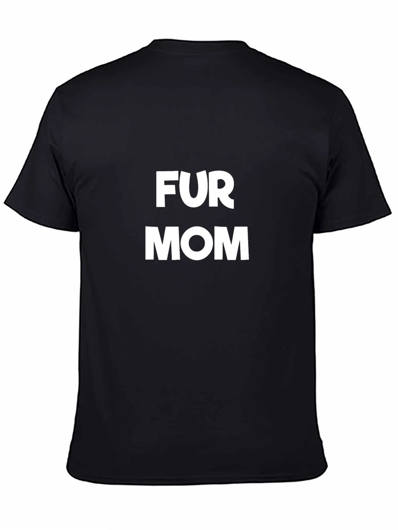 Fur Mom Graphic Tee - Black Cotton T-Shirt