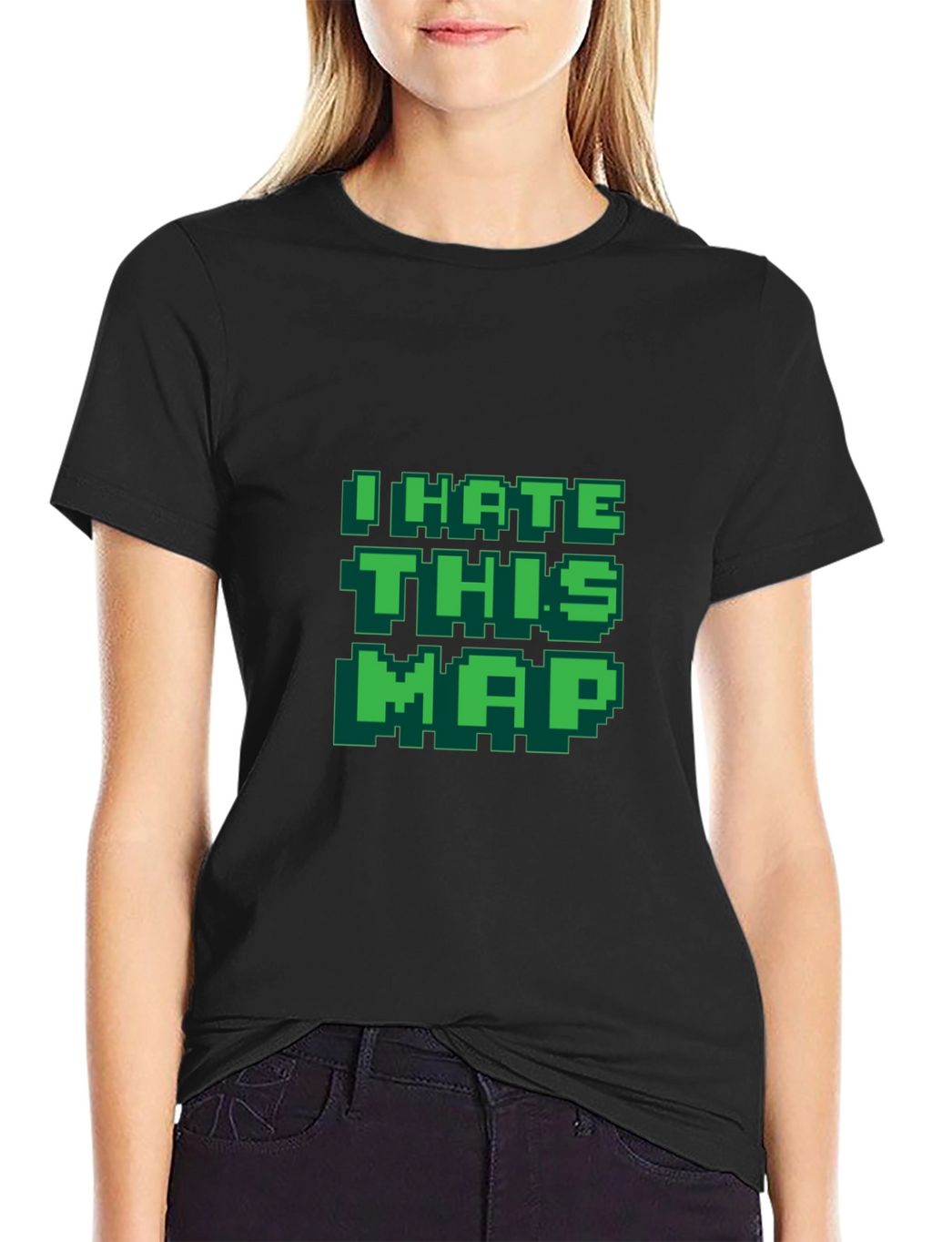 I Hate This Map T-Shirt Funny Gamer Tee