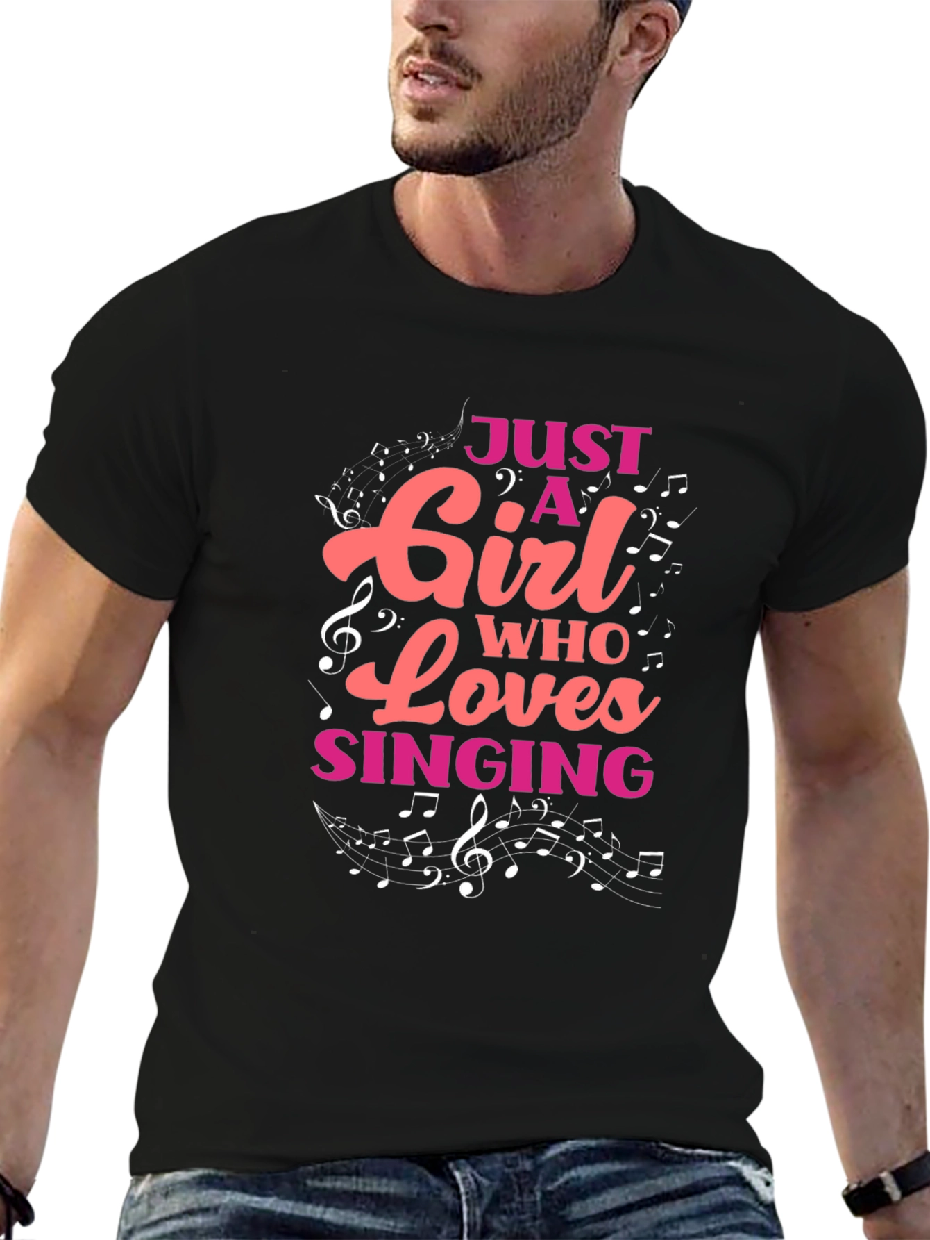 Just A Girl Who Loves Singing T-Shirt