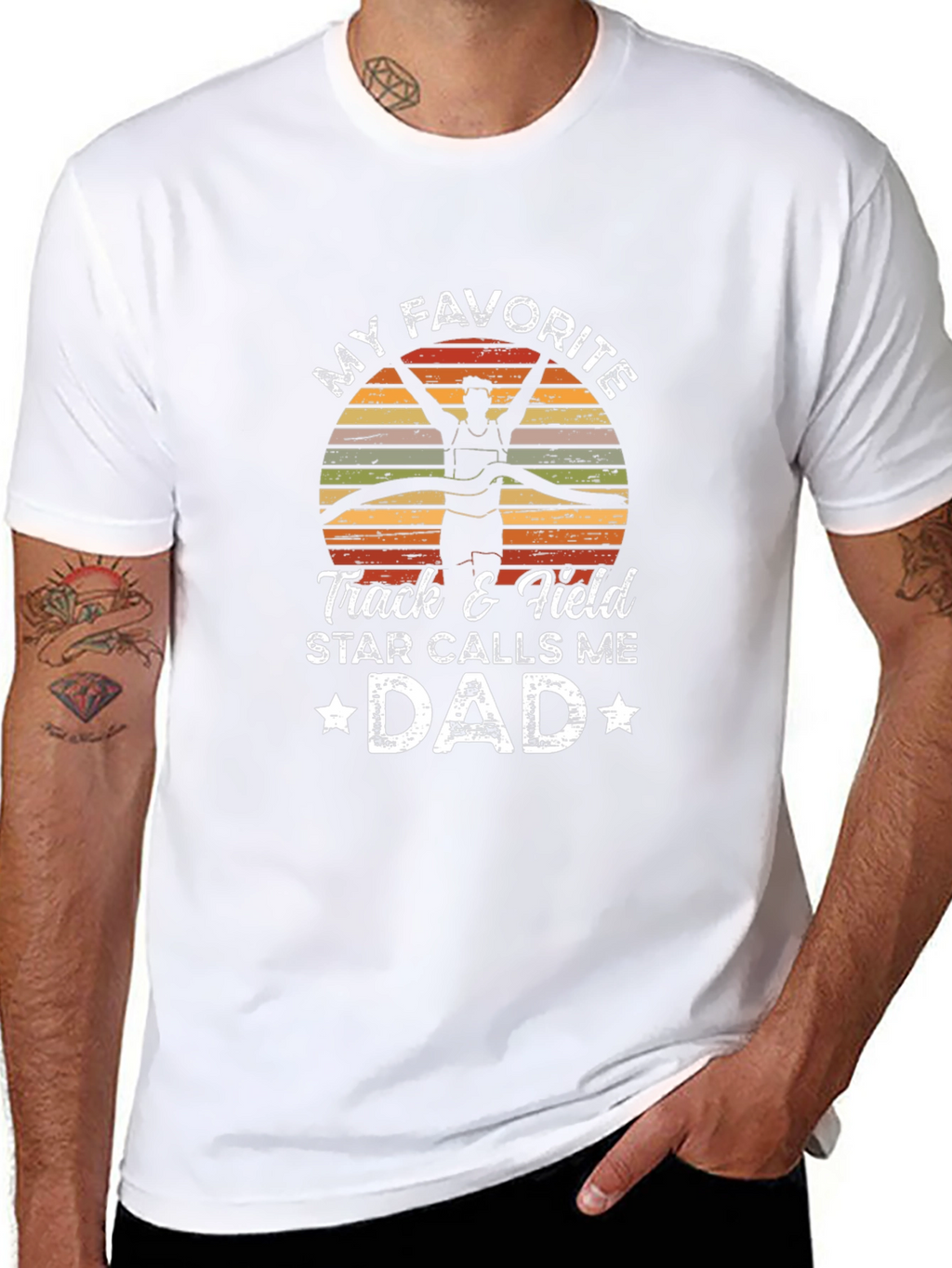 Track & Field Dad T-Shirt: Favorite Star
