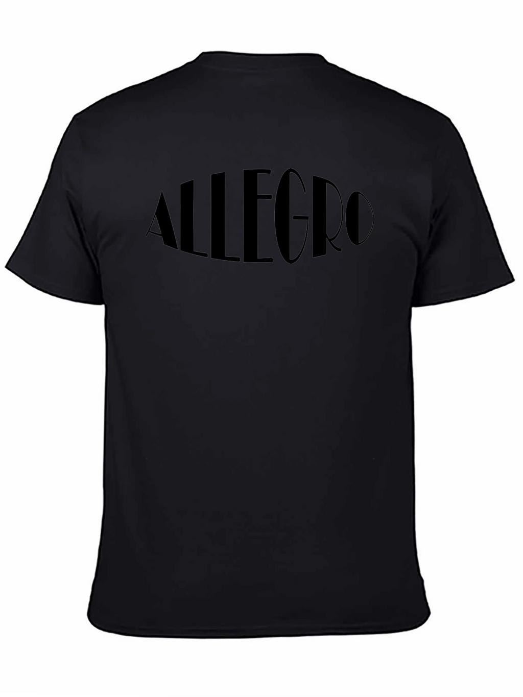 Allegro Black T-Shirt - Stylish Graphic Tee