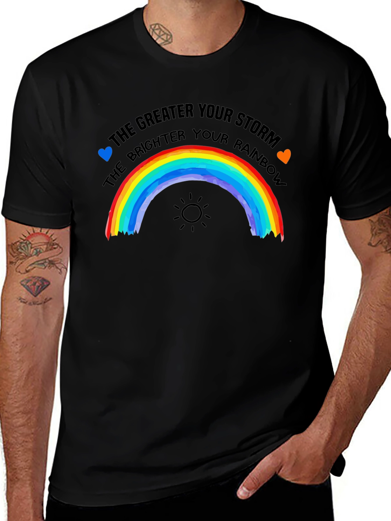 Rainbow Storm T-Shirt: The Brighter the Rainbow