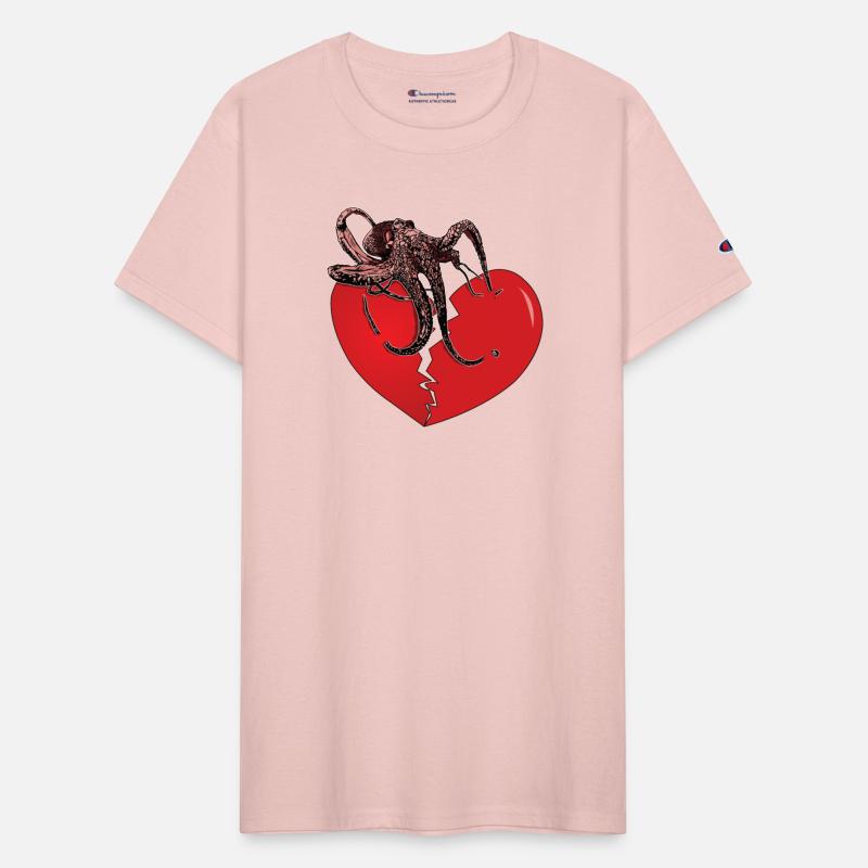 Octopus holding broken heart together gift