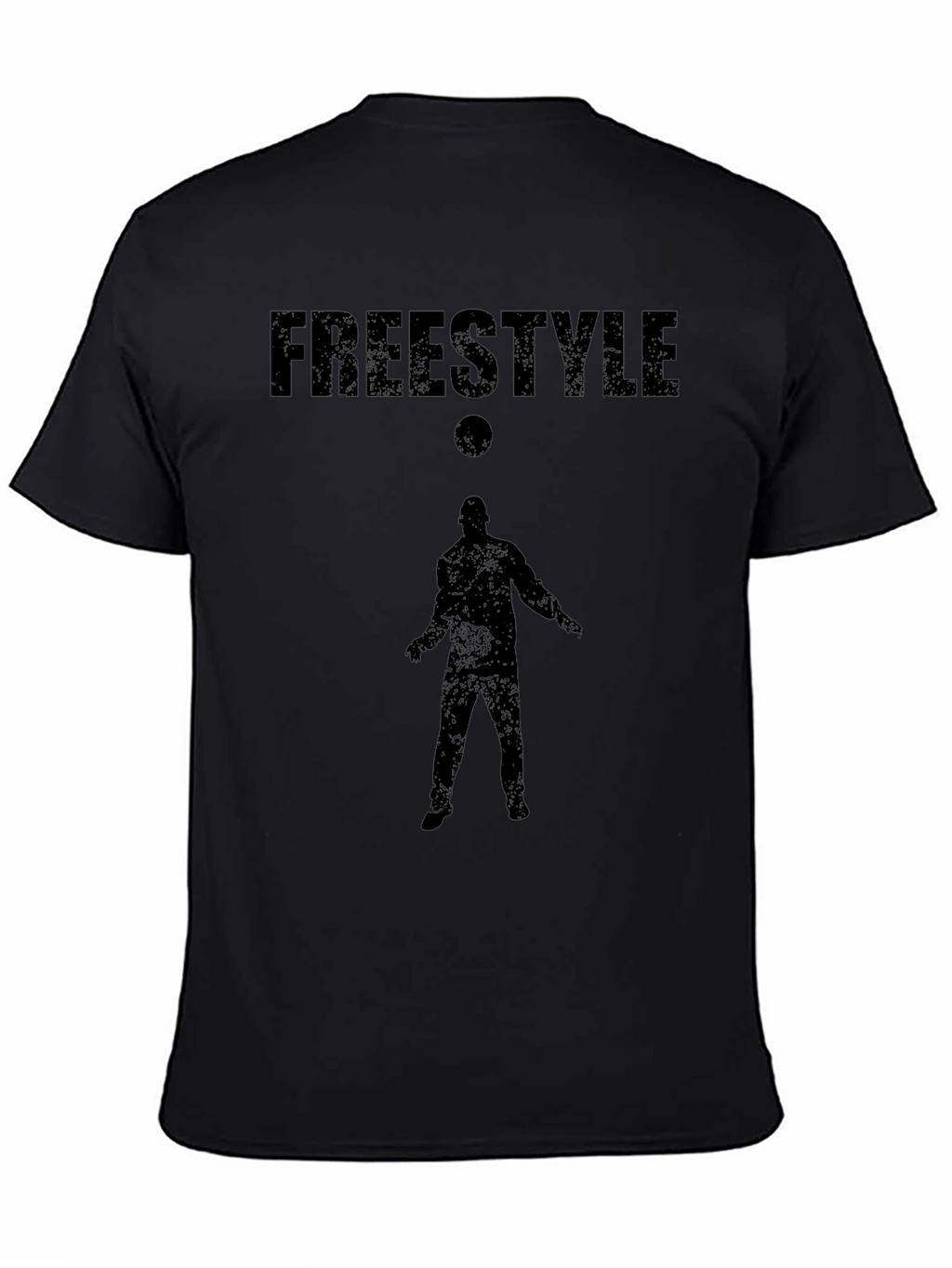 Freestyle Soccer Graphic T-Shirt - Black