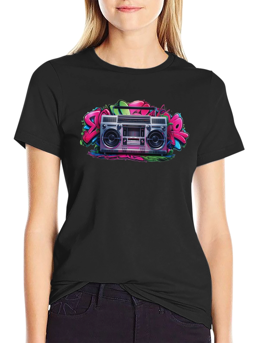 Retro Boombox Graphic Tee