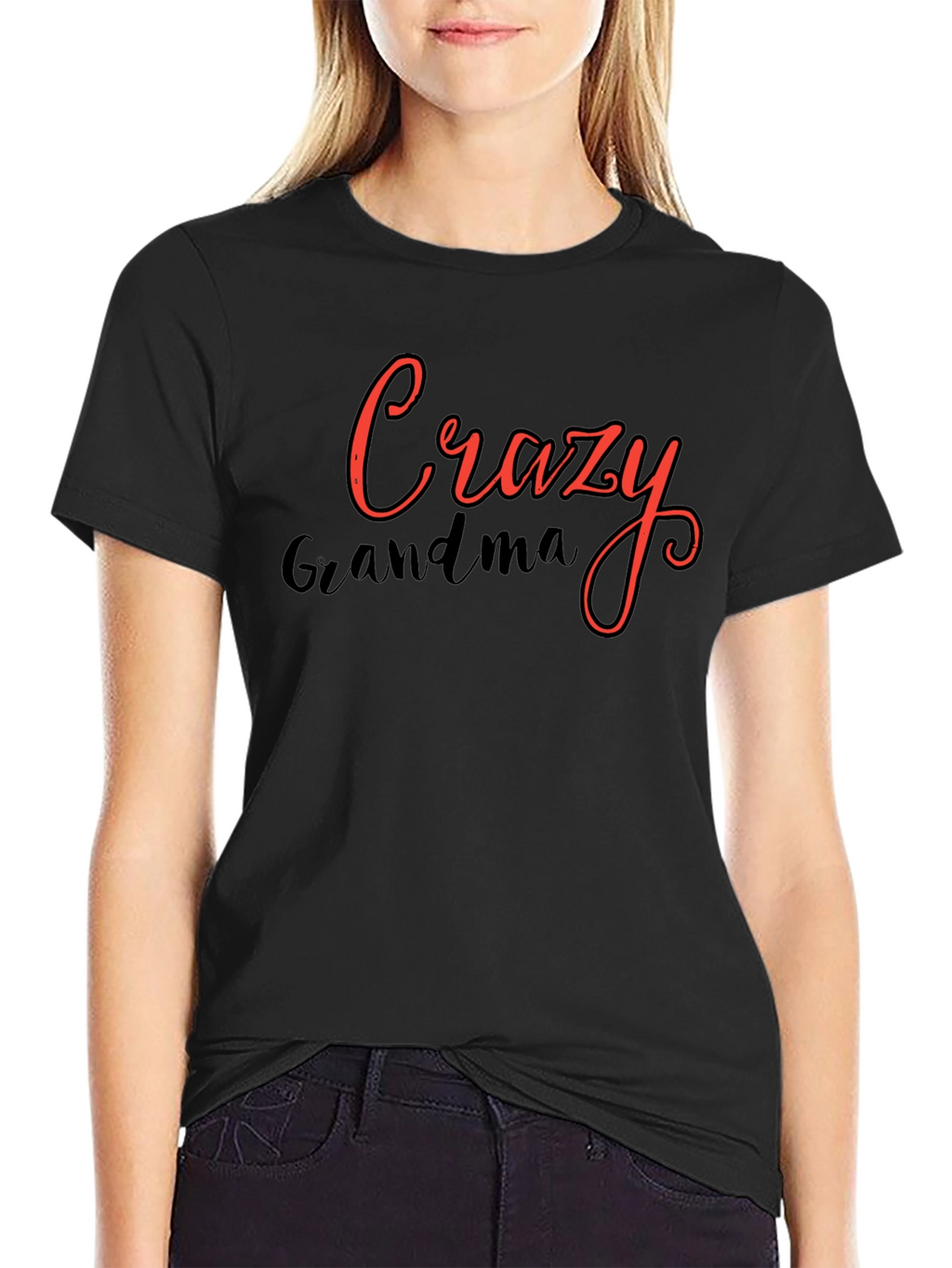 Crazy Grandma Tee - Novelty Graphic T-Shirt