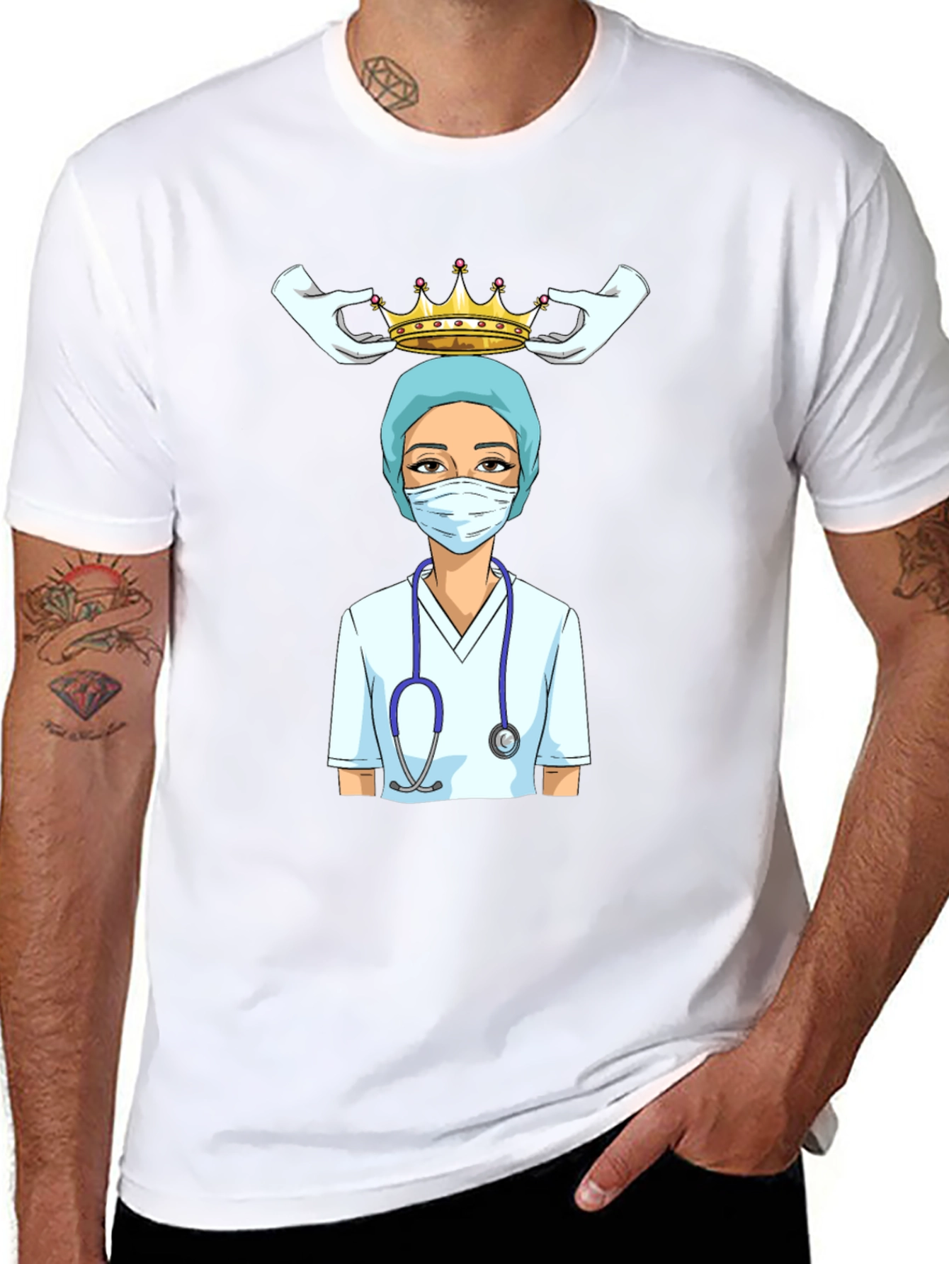 Nurse Queen T-Shirt - Healthcare Hero Tee