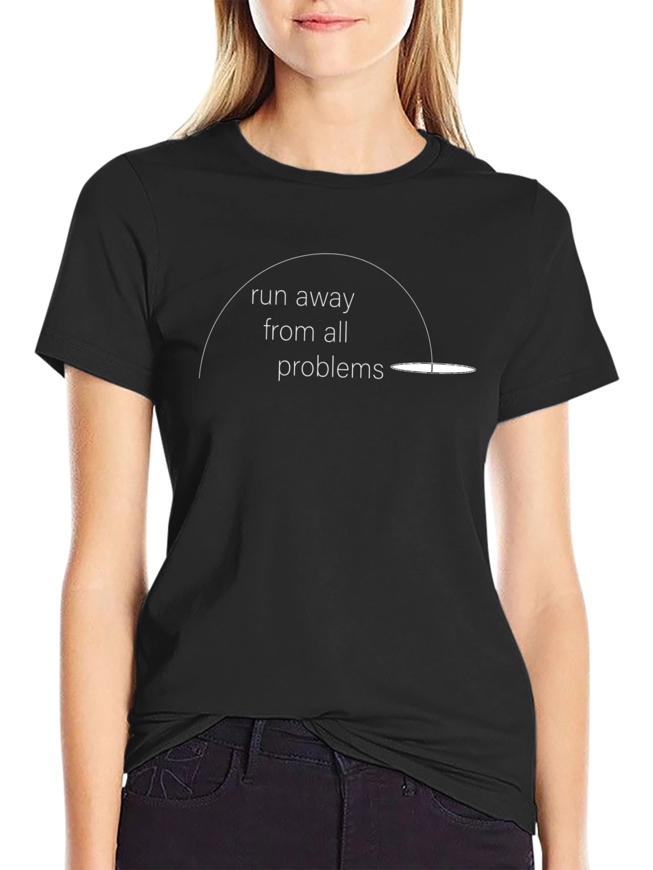 Run Away From All Problems Graphic Tee