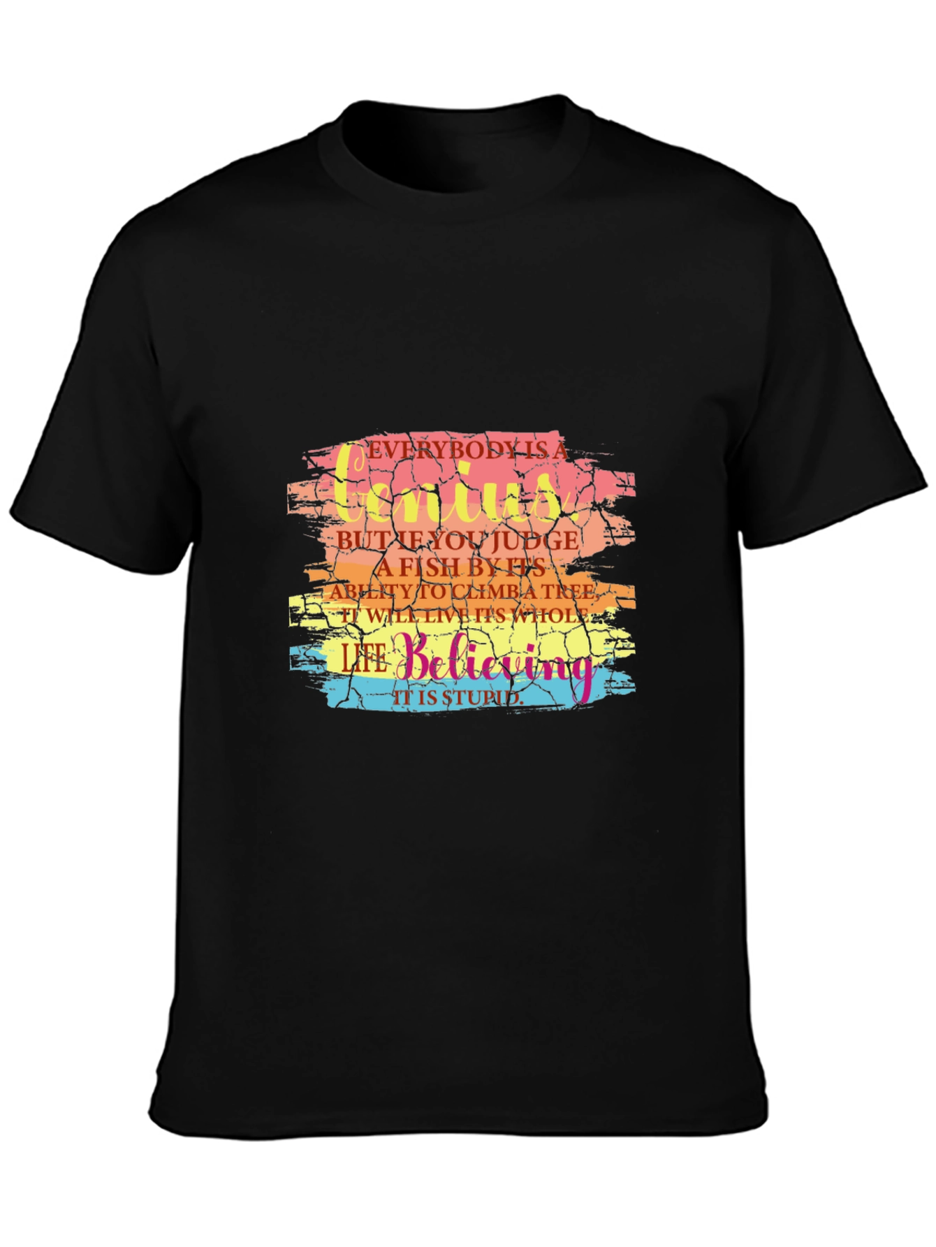 Everybody is a Genius Graphic Tee - Black