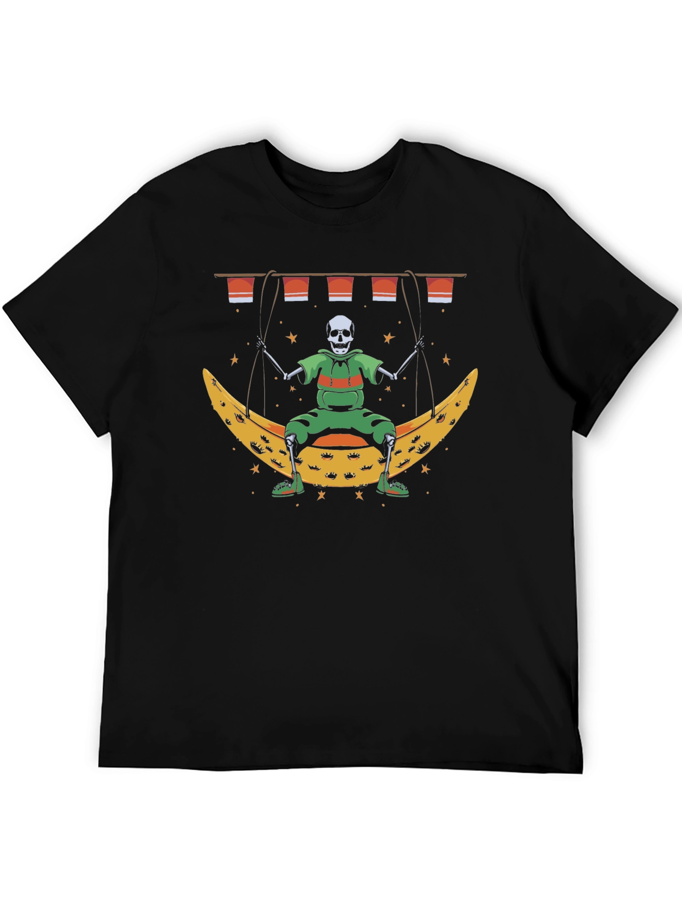 Skeleton on Moon T-Shirt
