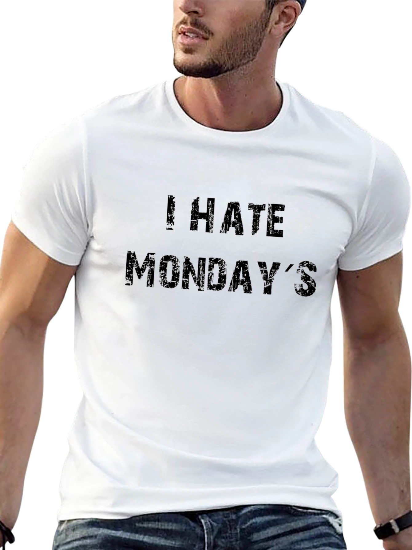I Hate Mondays T-Shirt - Black Casual Tee