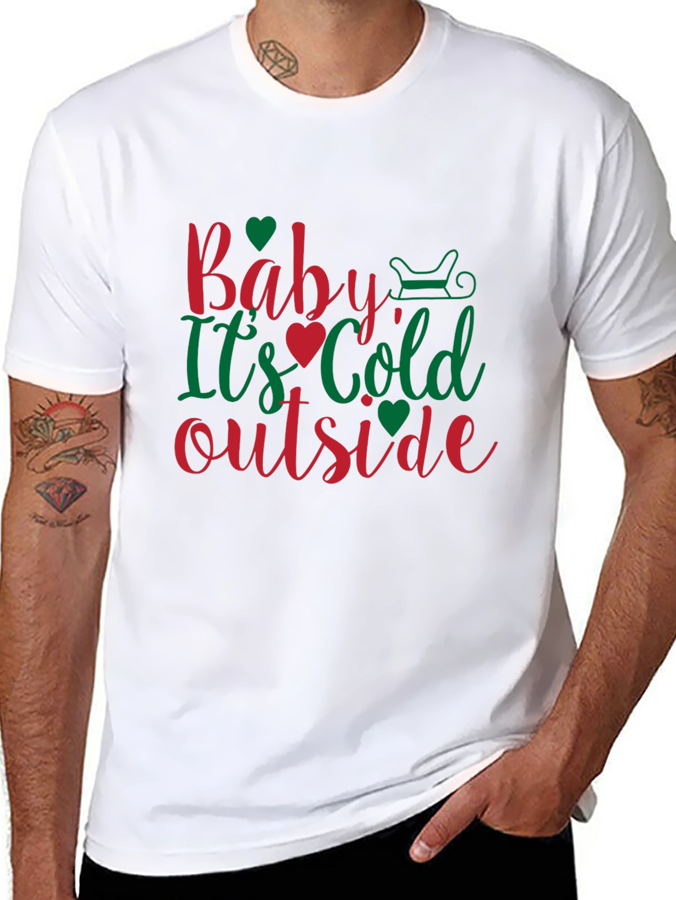 Baby Its Cold Outside Christmas Holiday Graphic Tee