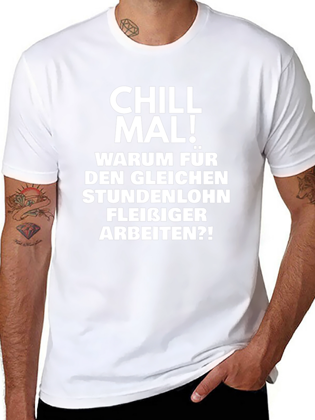 Chill Mal! T-Shirt - Relaxed Fit Bold German Slogan