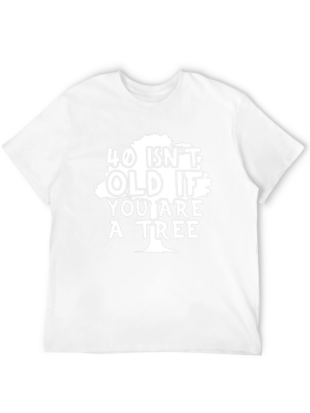 Funny 40th Birthday Tree T-Shirt - Mens Black Tee