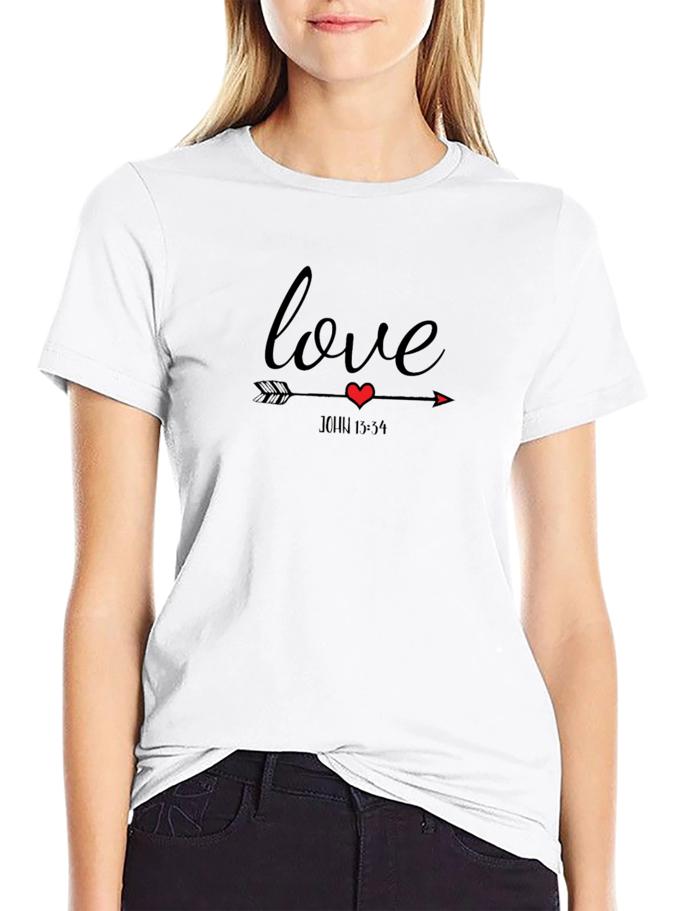 Love Arrow Heart T-Shirt - John 15:54 Christian Tee