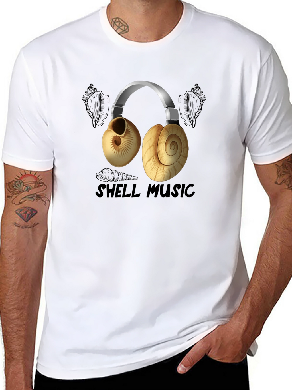 Shell Music T-Shirt - Unique Design