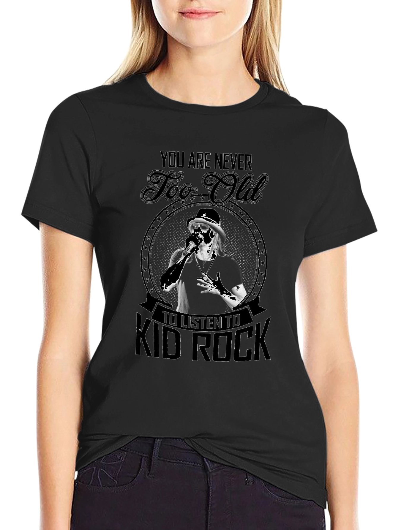 Kid Rock Never Too Old Black T-Shirt