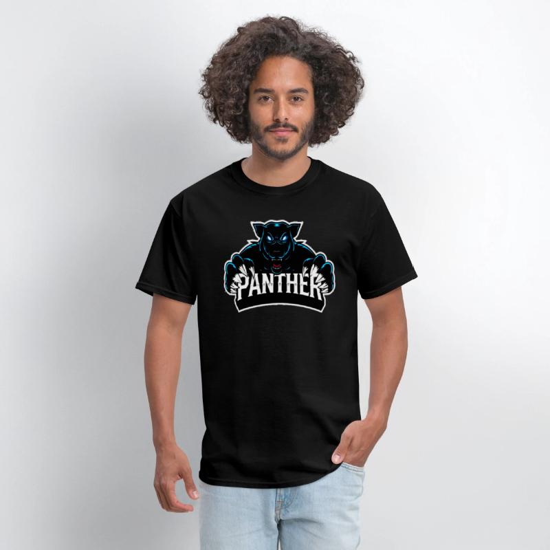 Panthera Elegance: Majestic Panther Face T-Shirt