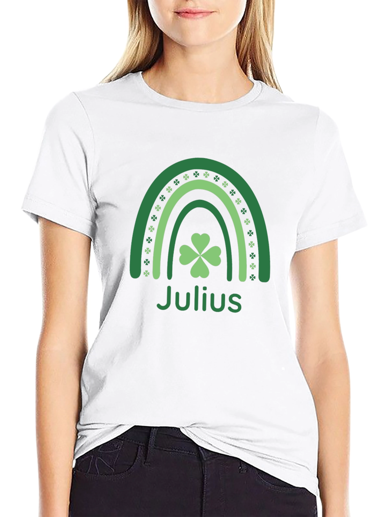 Julius St. Patricks Day Clover Rainbow T-Shirt