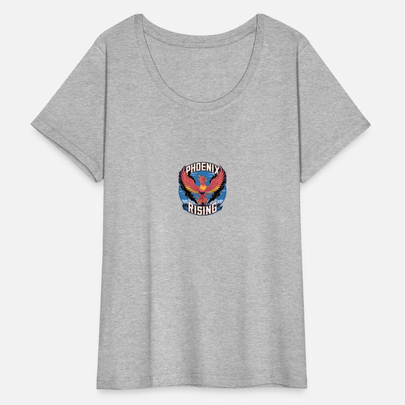 "Phoenix Rising" – A phoenix with fiery, vibrant c
