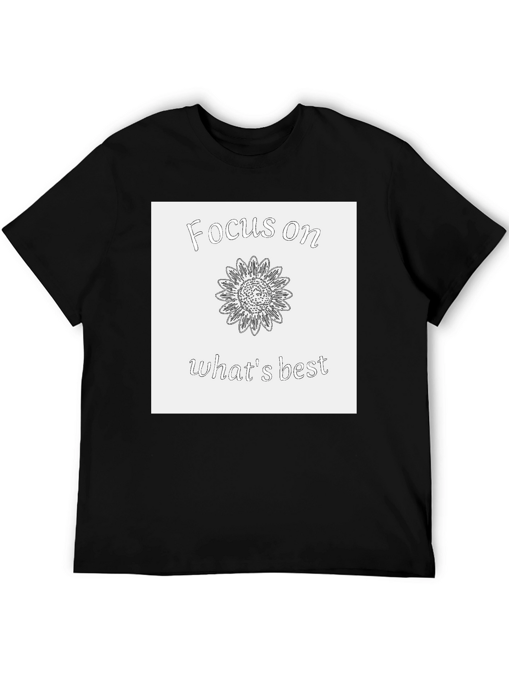Focus on Whats Best Sunflower Graphic Tee