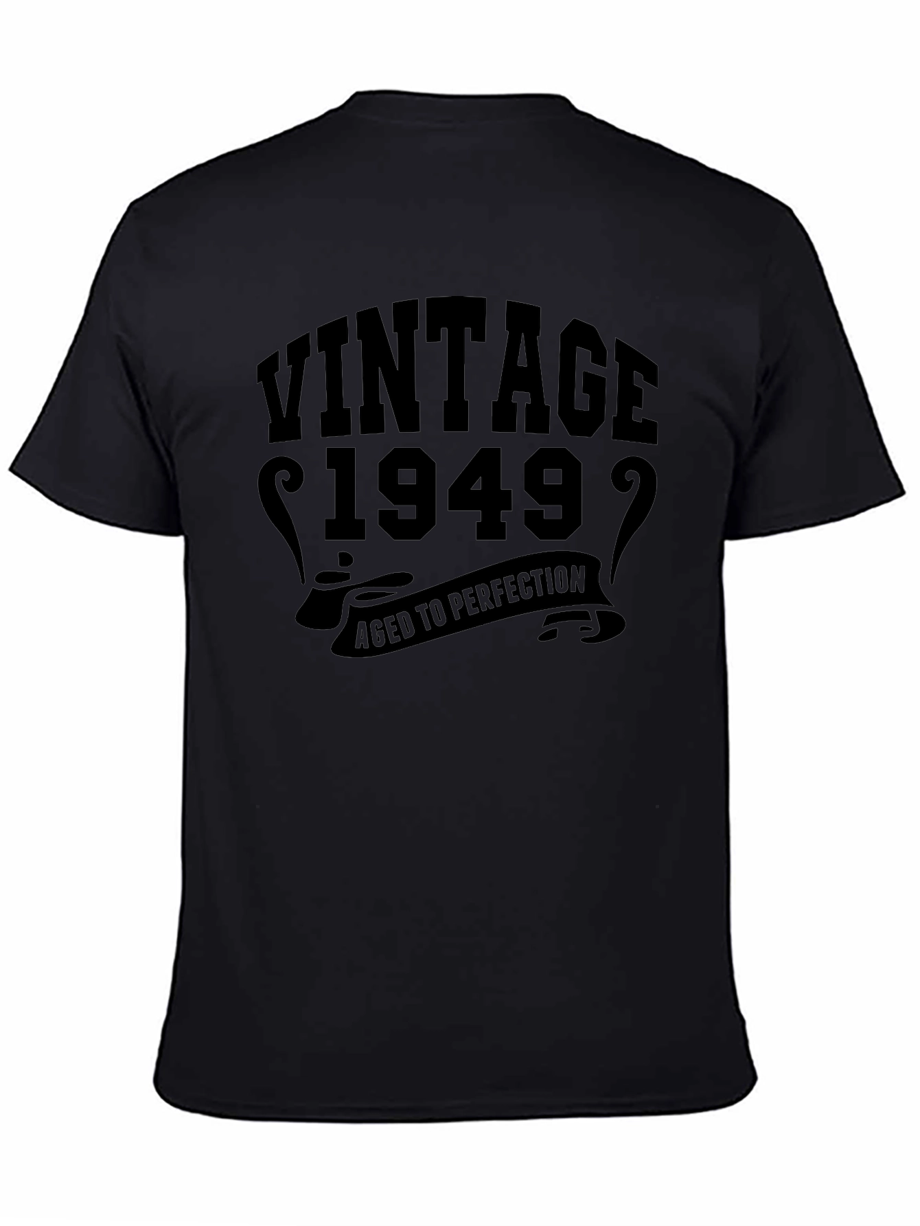 Vintage 1949 Aged To Perfection Black T-Shirt