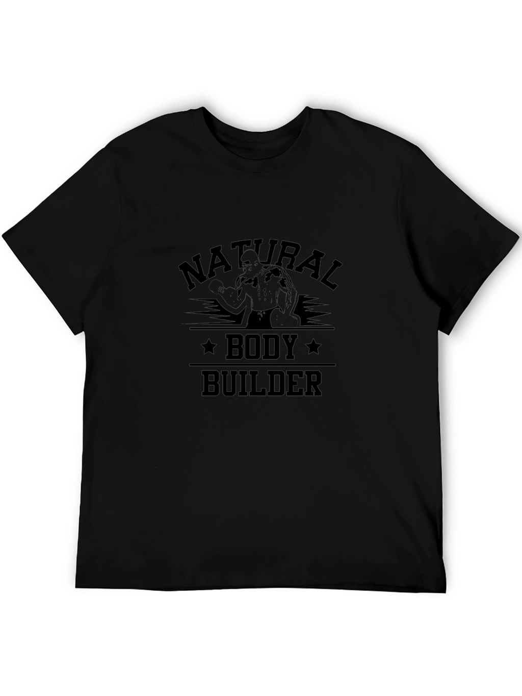 Natural Bodybuilder Black T-Shirt