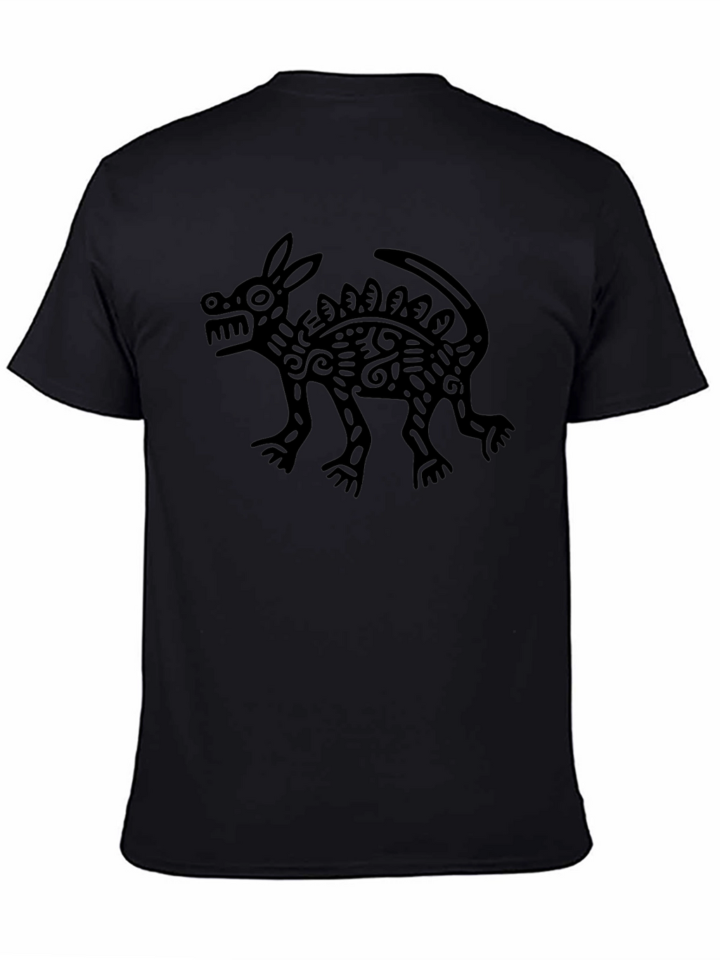 Aztec Dog T-Shirt - Black Graphic Tee