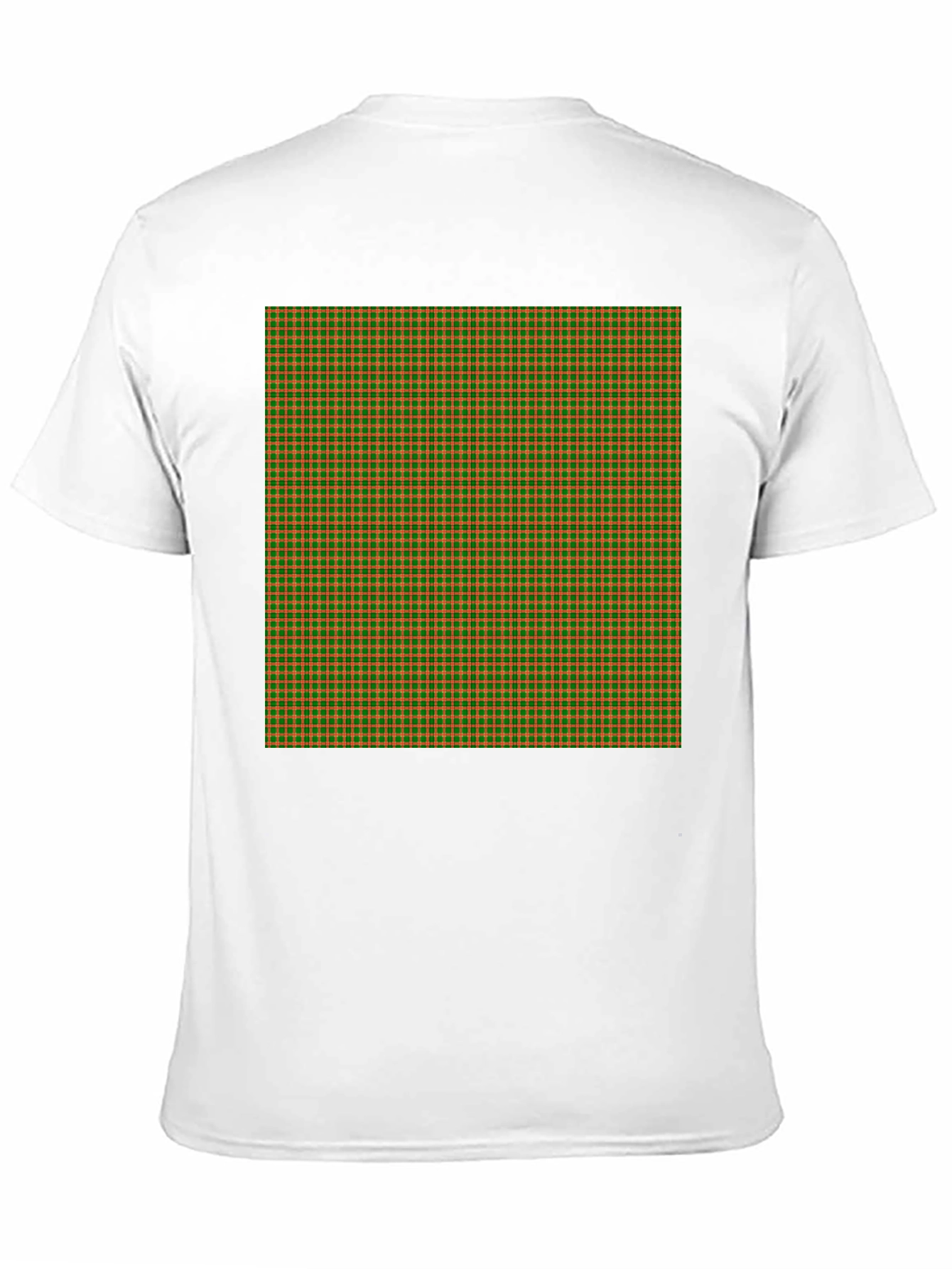 Retro Plaid Print Black T-Shirt