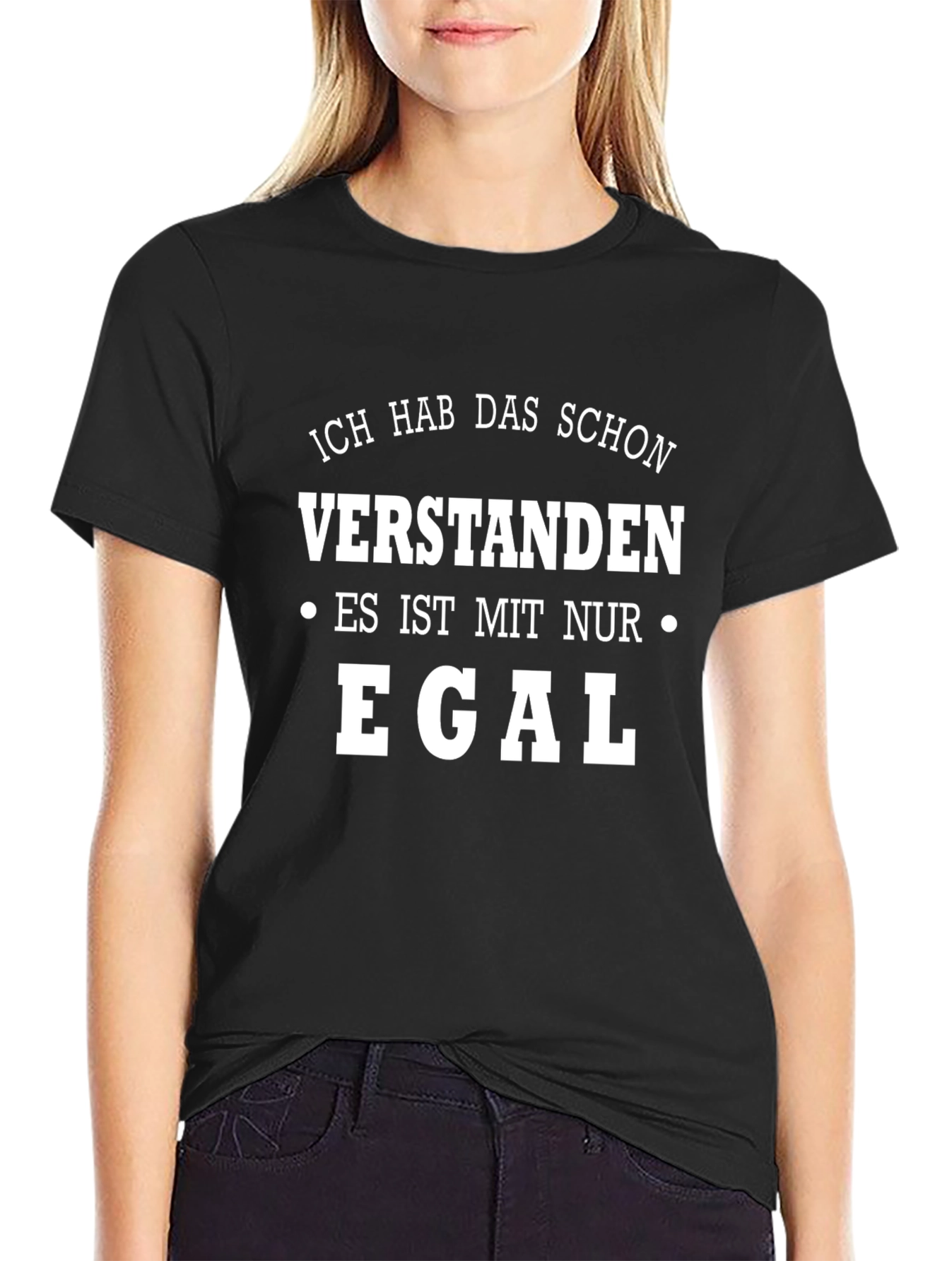 Ich Hab Das Schon Verstanden Black Graphic Tee
