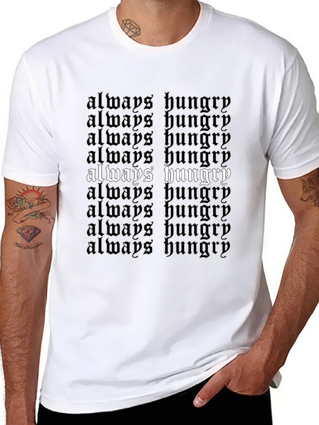 Always Hungry Black T-Shirt