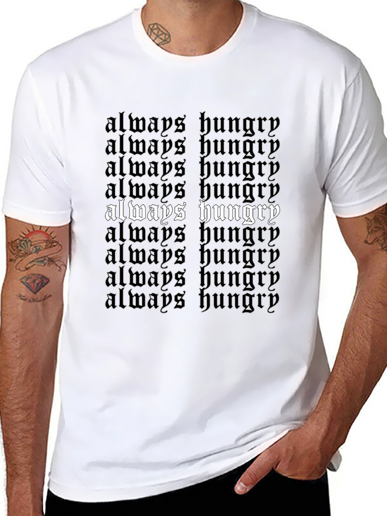 Always Hungry Black T-Shirt