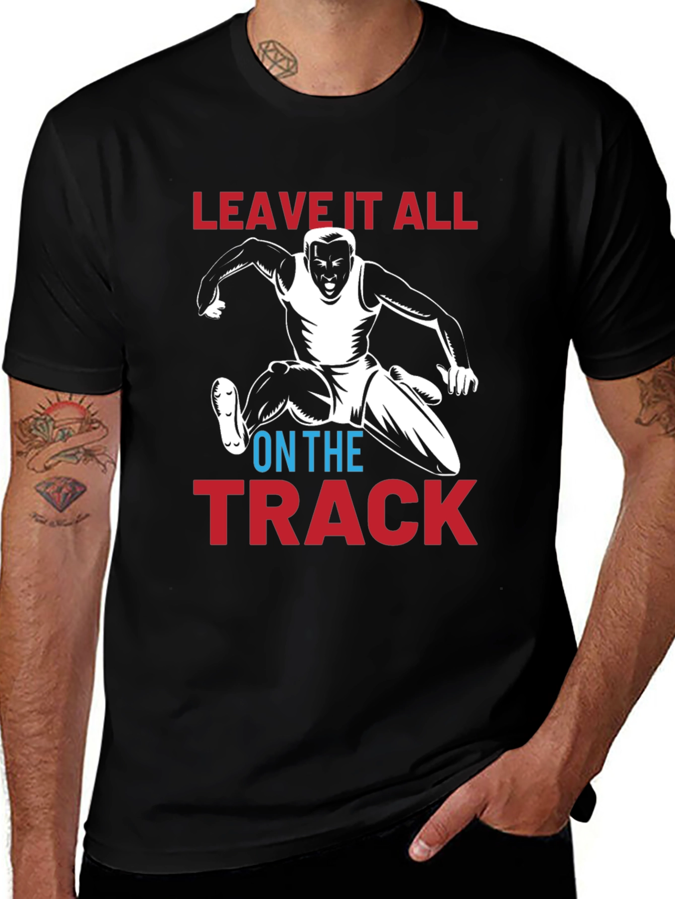 Leave it All on the Track Graphic Tee