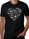 Soccer Love T-Shirt - Black Graphic Tee
