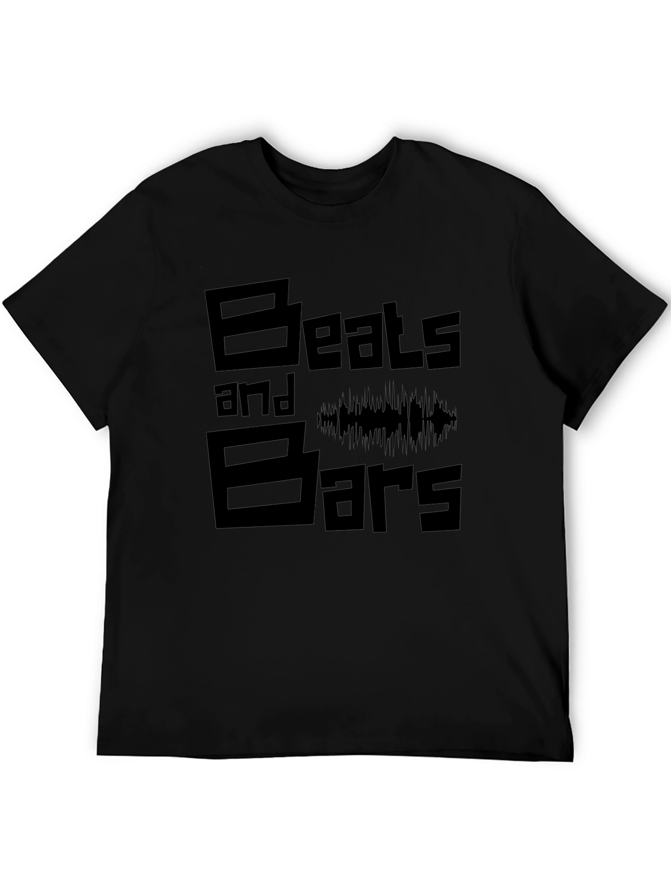 Beats and Bars Black Graphic Tee