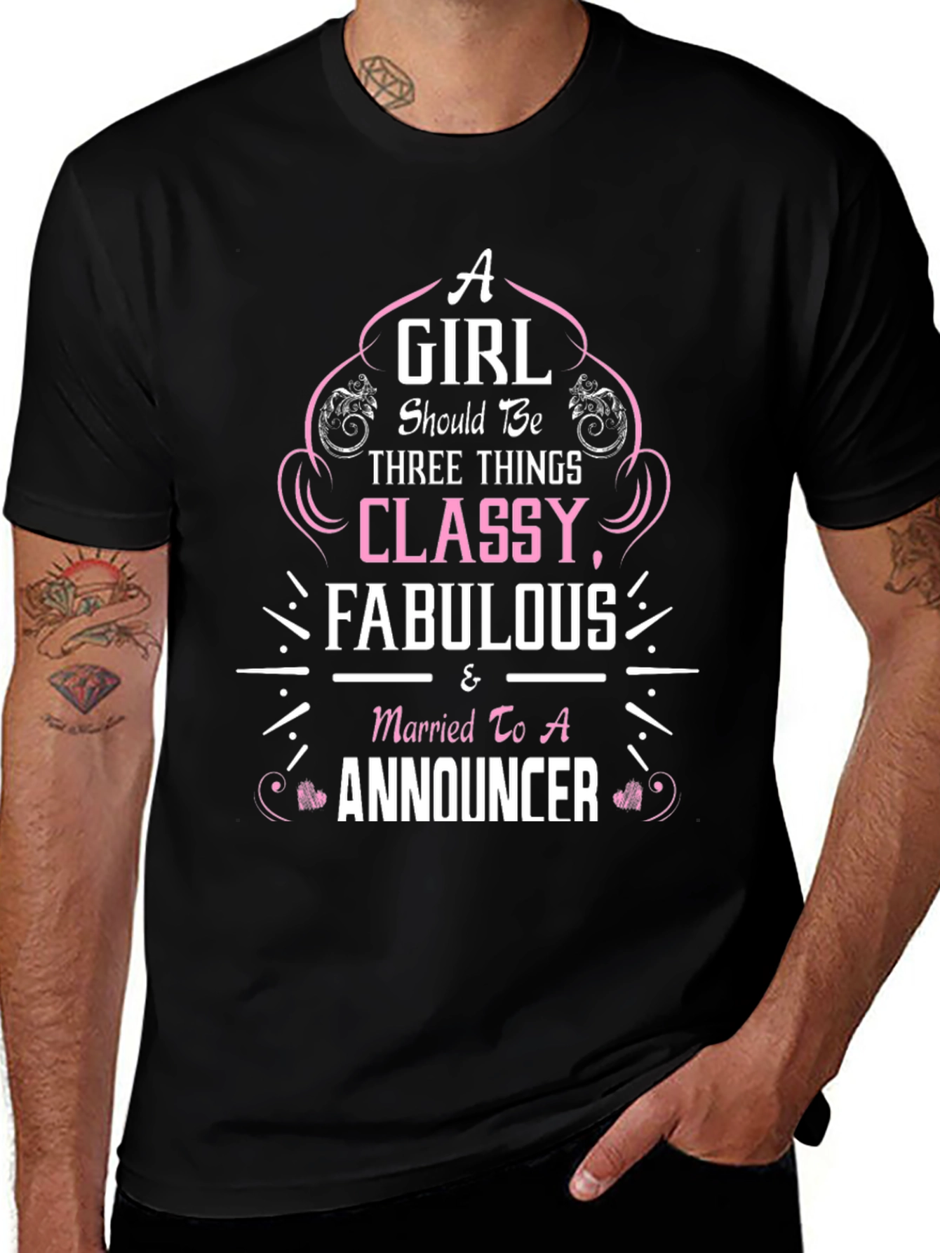 Classy Fabulous Announcer T-Shirt