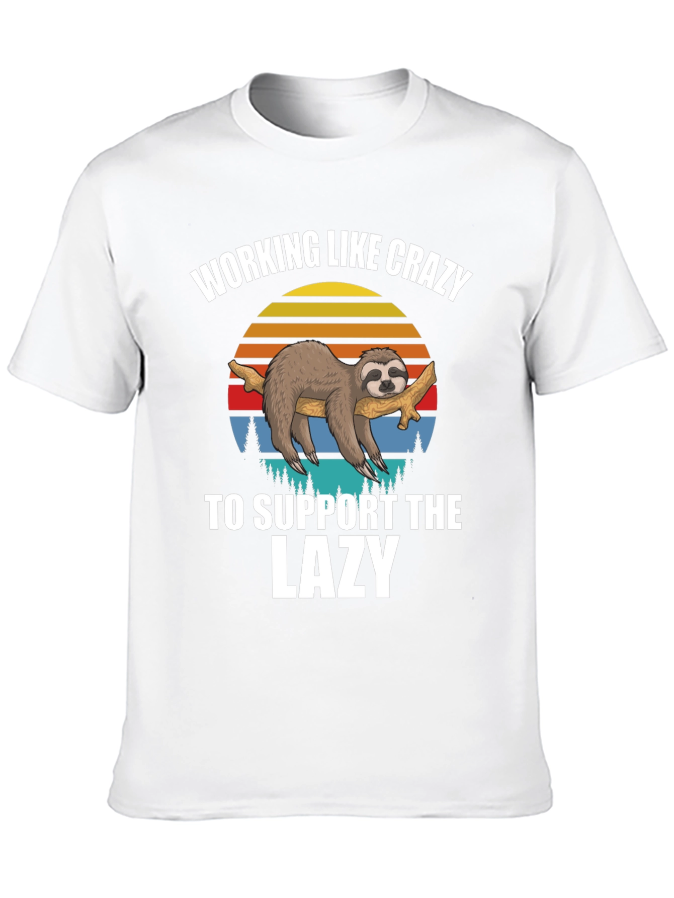Working Like Crazy Sloth T-Shirt