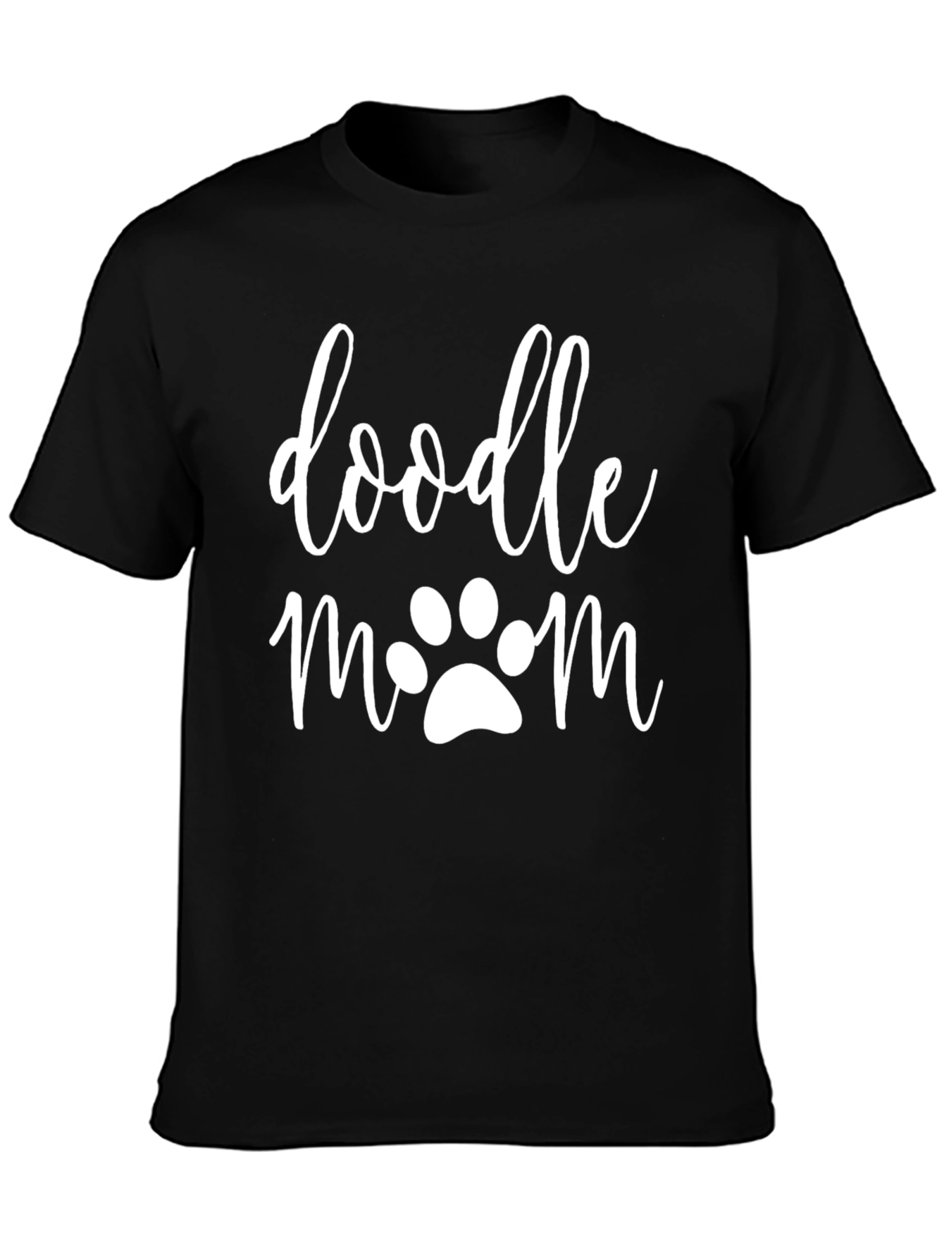 Doodle Mom T-Shirt - Paw Print Graphic Tee