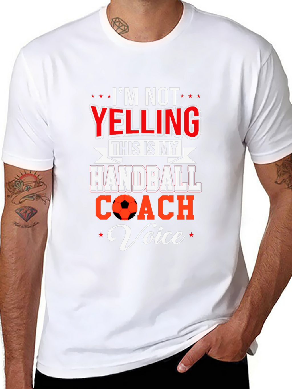 Handball Coach T-Shirt: Im Not Yelling