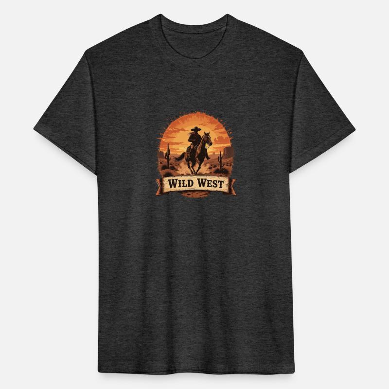 Riding the Wild West Cowboy Silhouette at Sunse
